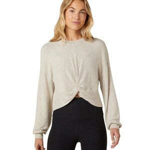 Beyond Yoga Twist It Fate Cropped Sweatshirt Medium